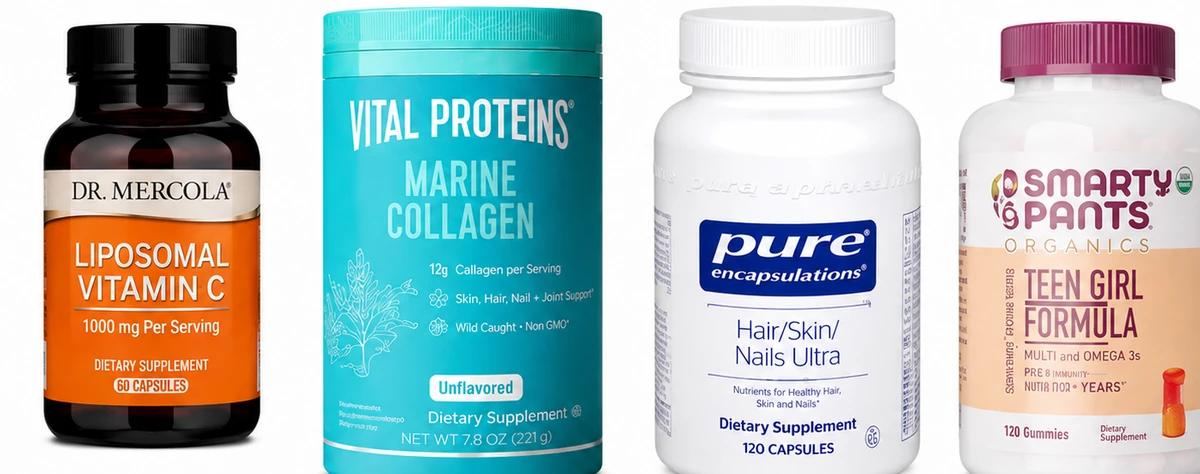 Selected supplement products featured for the Fullscript wellness section